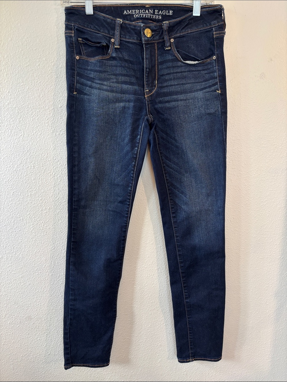 American Eagle Outfitters Dark Blue Skinny Jeans -655sku